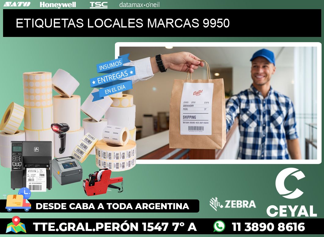 ETIQUETAS LOCALES MARCAS 9950