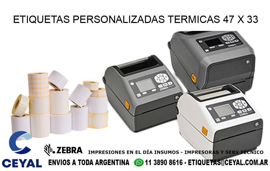 ETIQUETAS PERSONALIZADAS TERMICAS 47 x 33