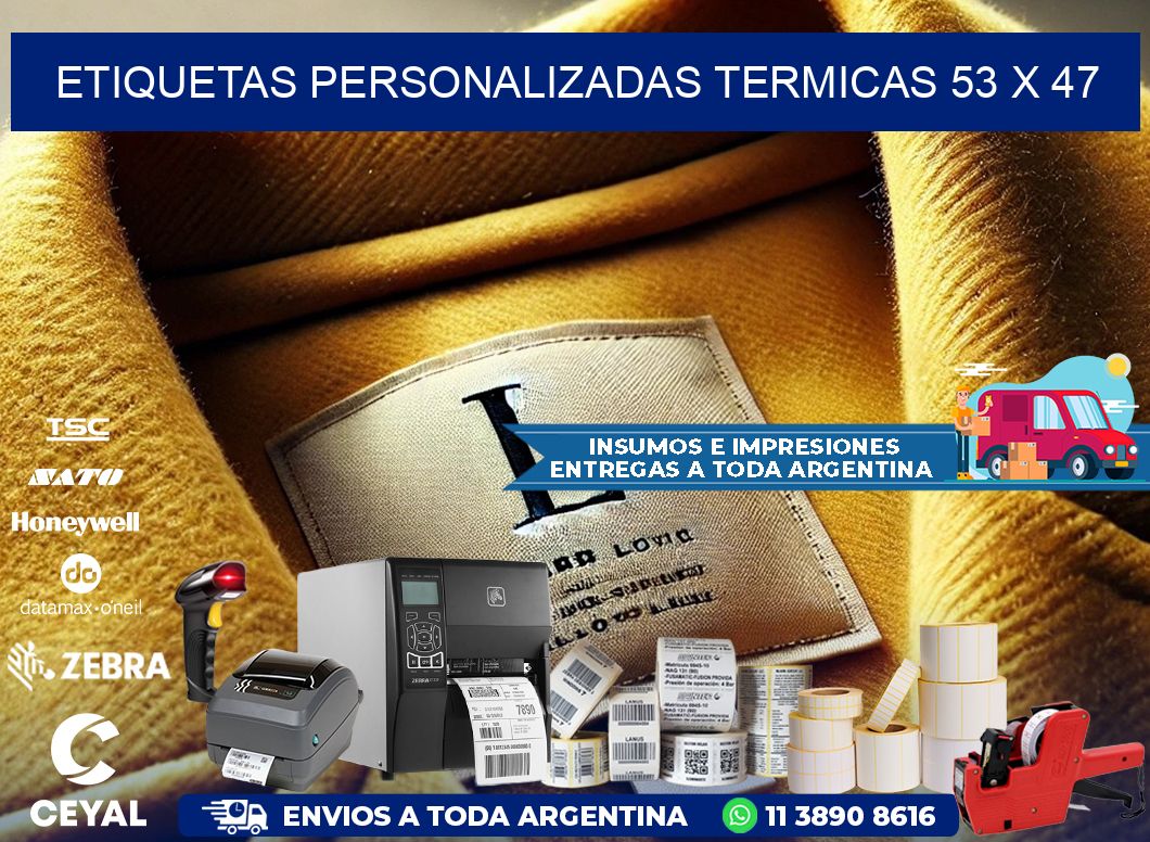 ETIQUETAS PERSONALIZADAS TERMICAS 53 x 47