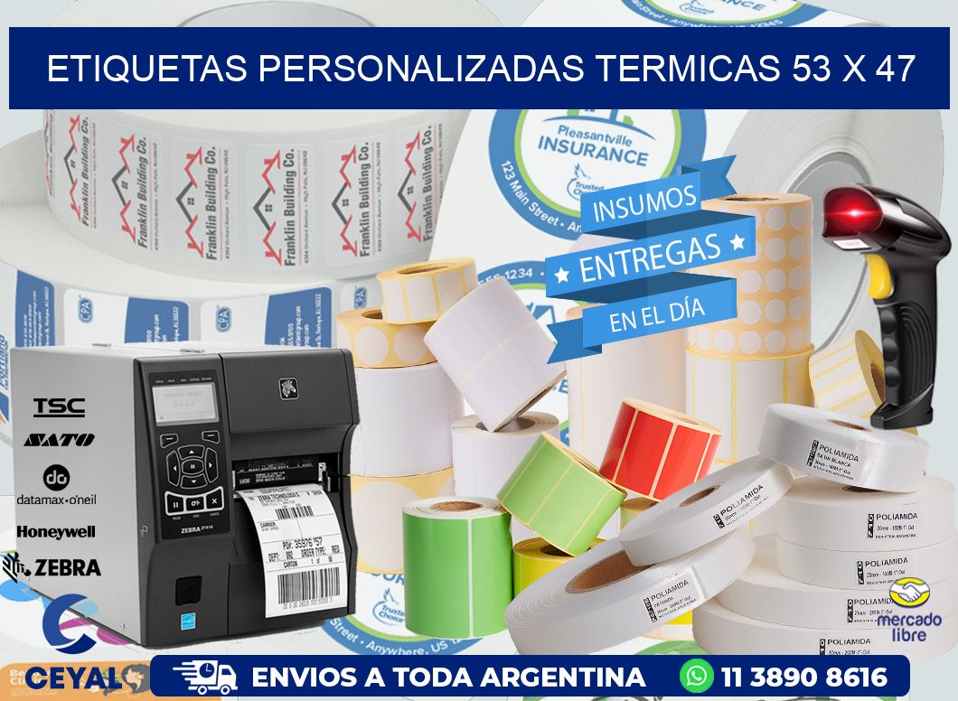 ETIQUETAS PERSONALIZADAS TERMICAS 53 x 47