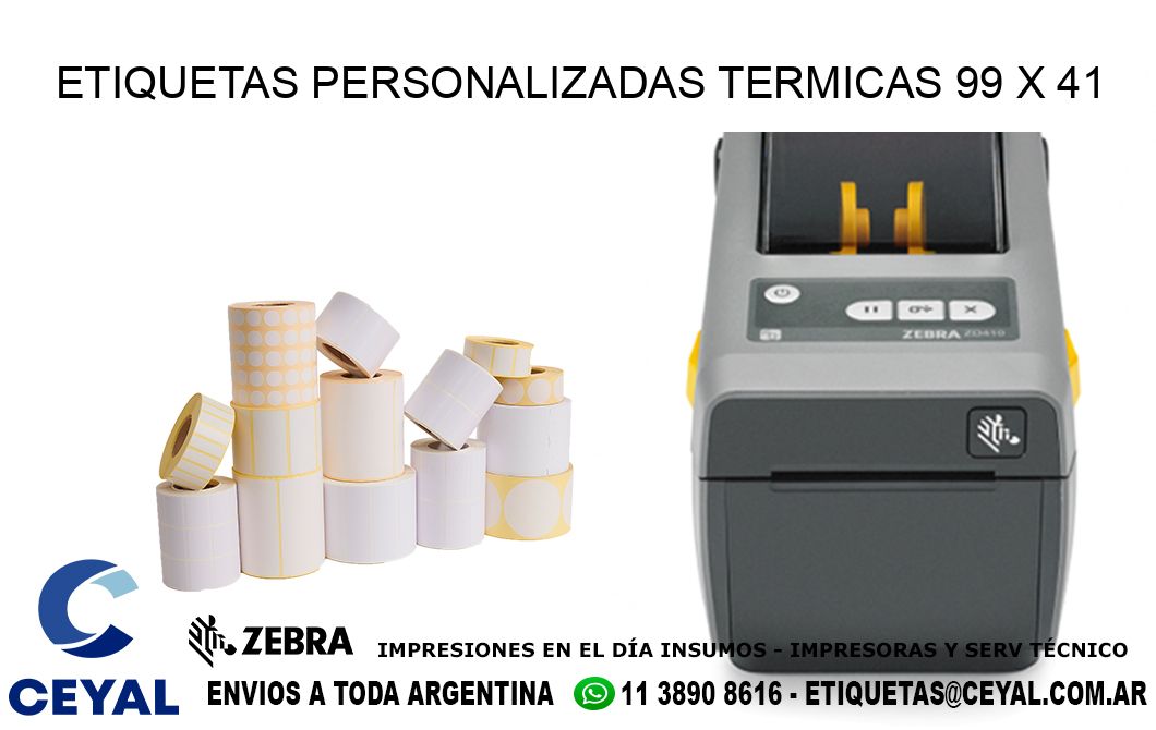 ETIQUETAS PERSONALIZADAS TERMICAS 99 x 41