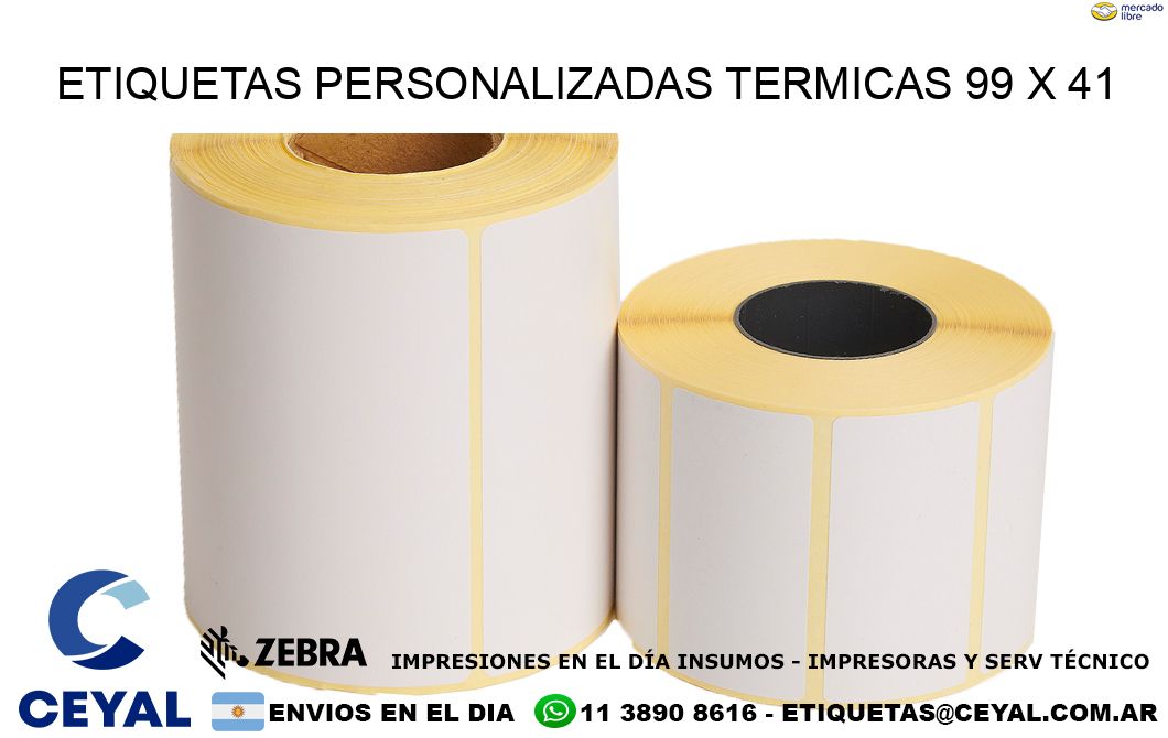 ETIQUETAS PERSONALIZADAS TERMICAS 99 x 41