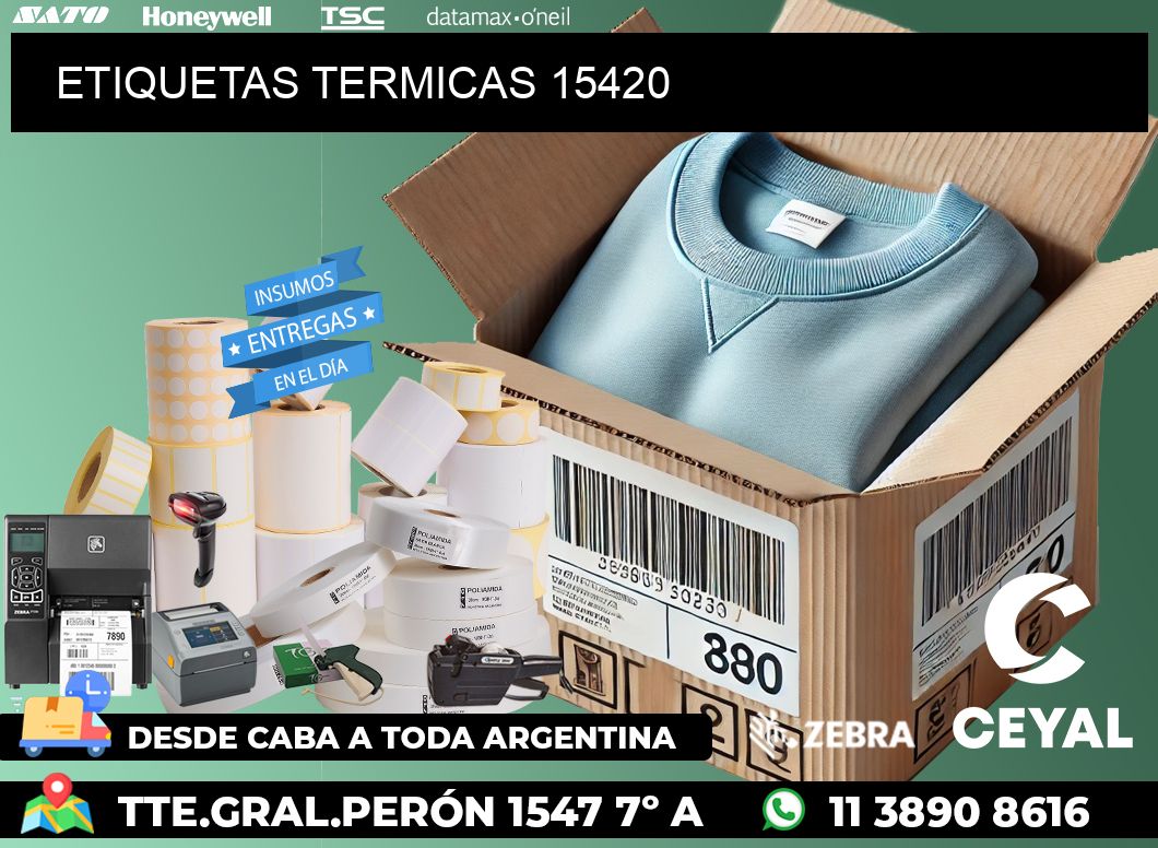 ETIQUETAS TERMICAS 15420