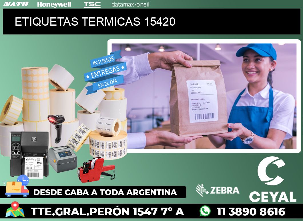ETIQUETAS TERMICAS 15420