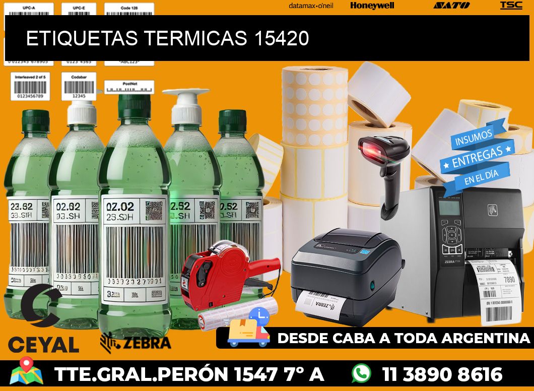 ETIQUETAS TERMICAS 15420