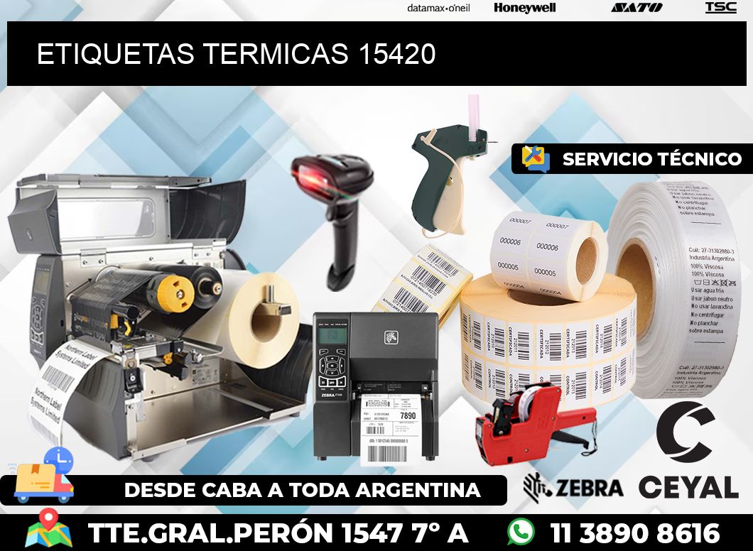 ETIQUETAS TERMICAS 15420