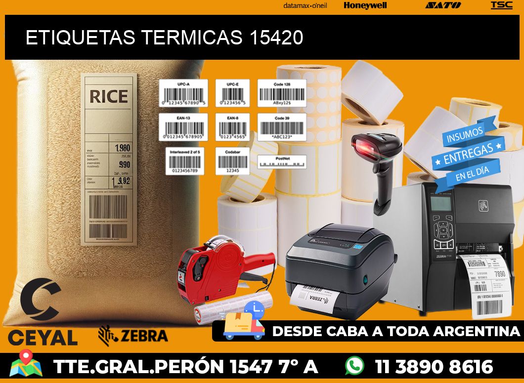 ETIQUETAS TERMICAS 15420