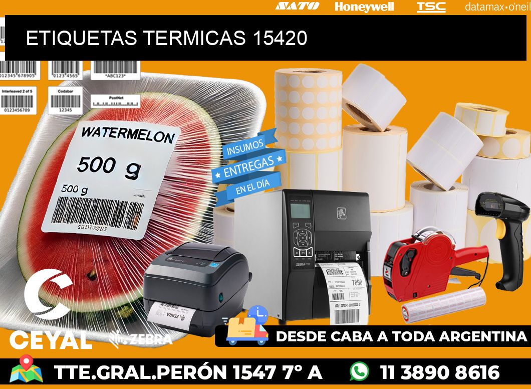 ETIQUETAS TERMICAS 15420