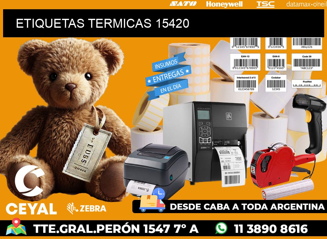 ETIQUETAS TERMICAS 15420