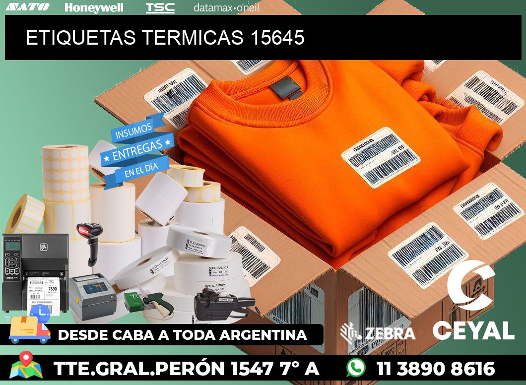 ETIQUETAS TERMICAS 15645