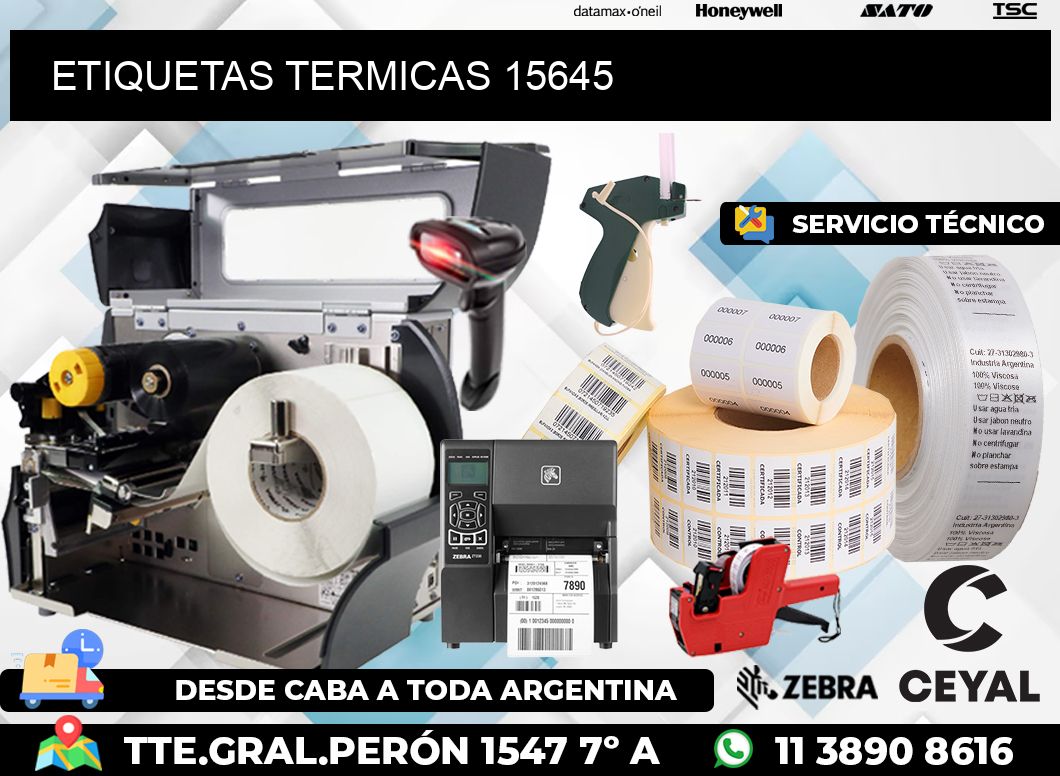 ETIQUETAS TERMICAS 15645