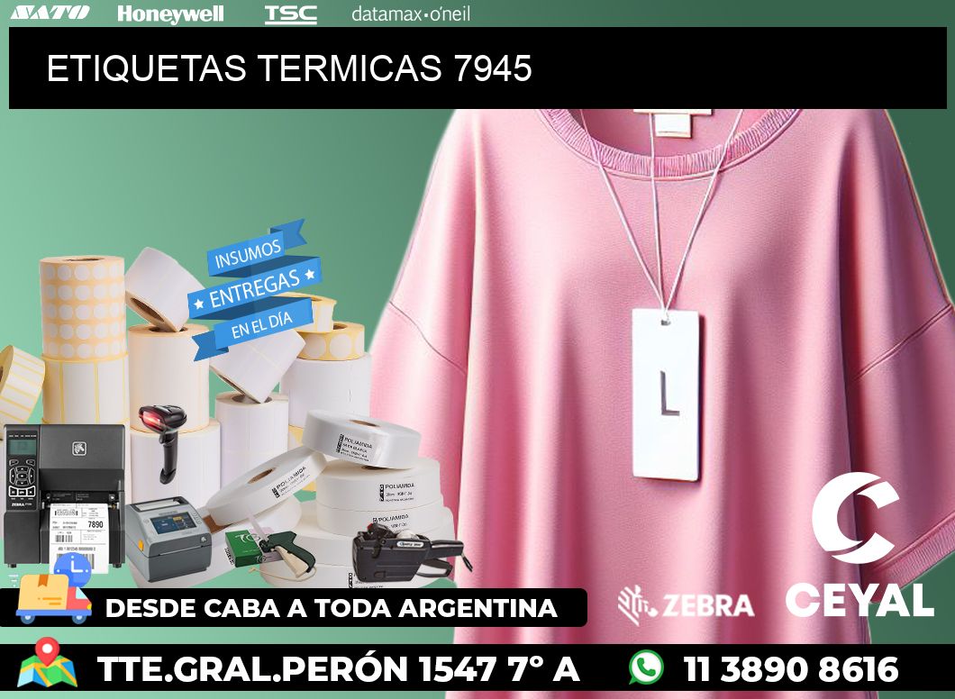 ETIQUETAS TERMICAS 7945