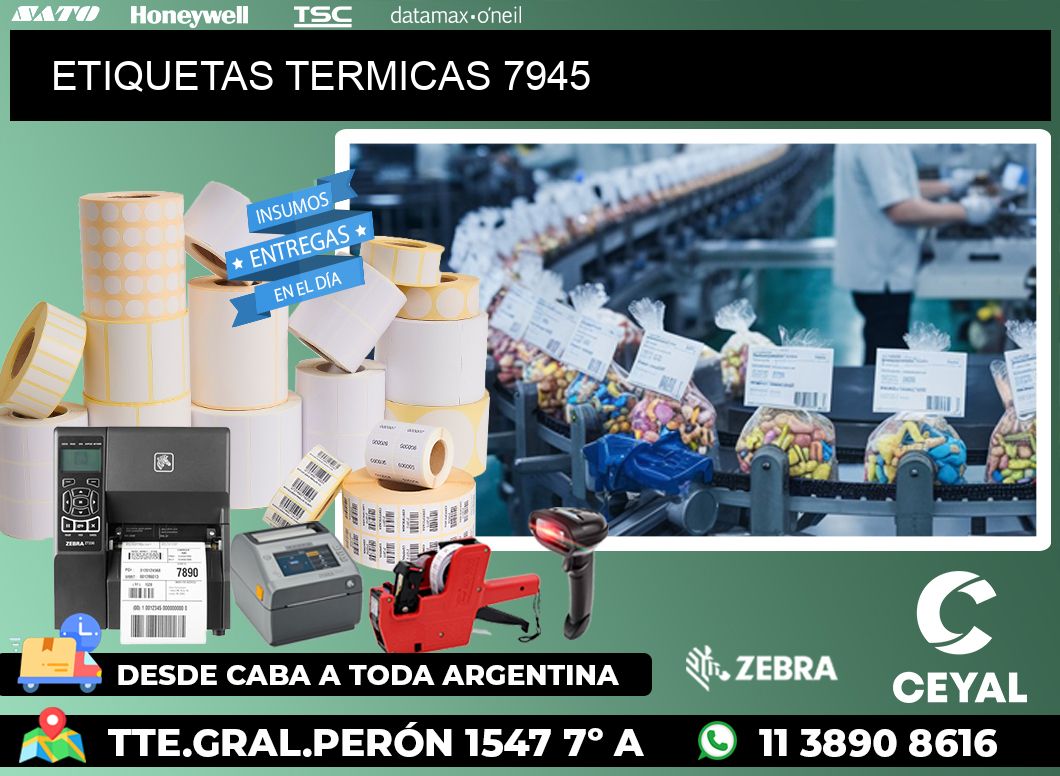 ETIQUETAS TERMICAS 7945
