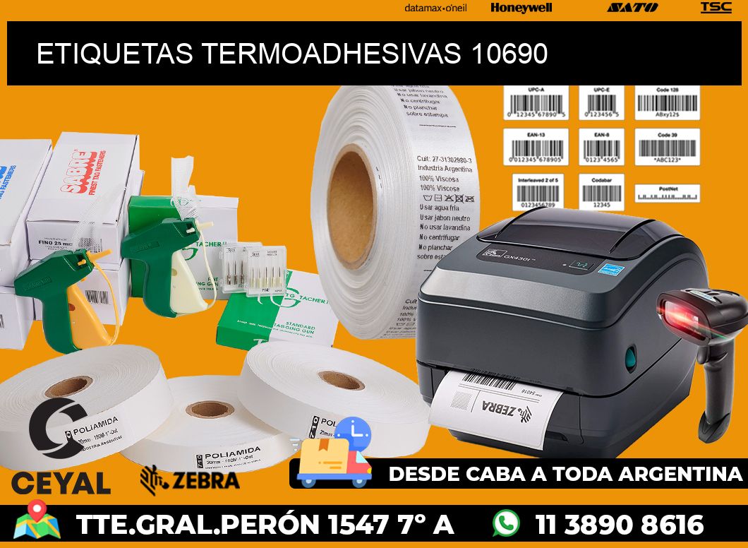 ETIQUETAS TERMOADHESIVAS 10690