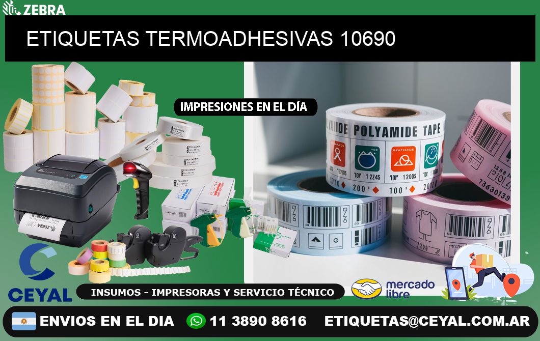 ETIQUETAS TERMOADHESIVAS 10690