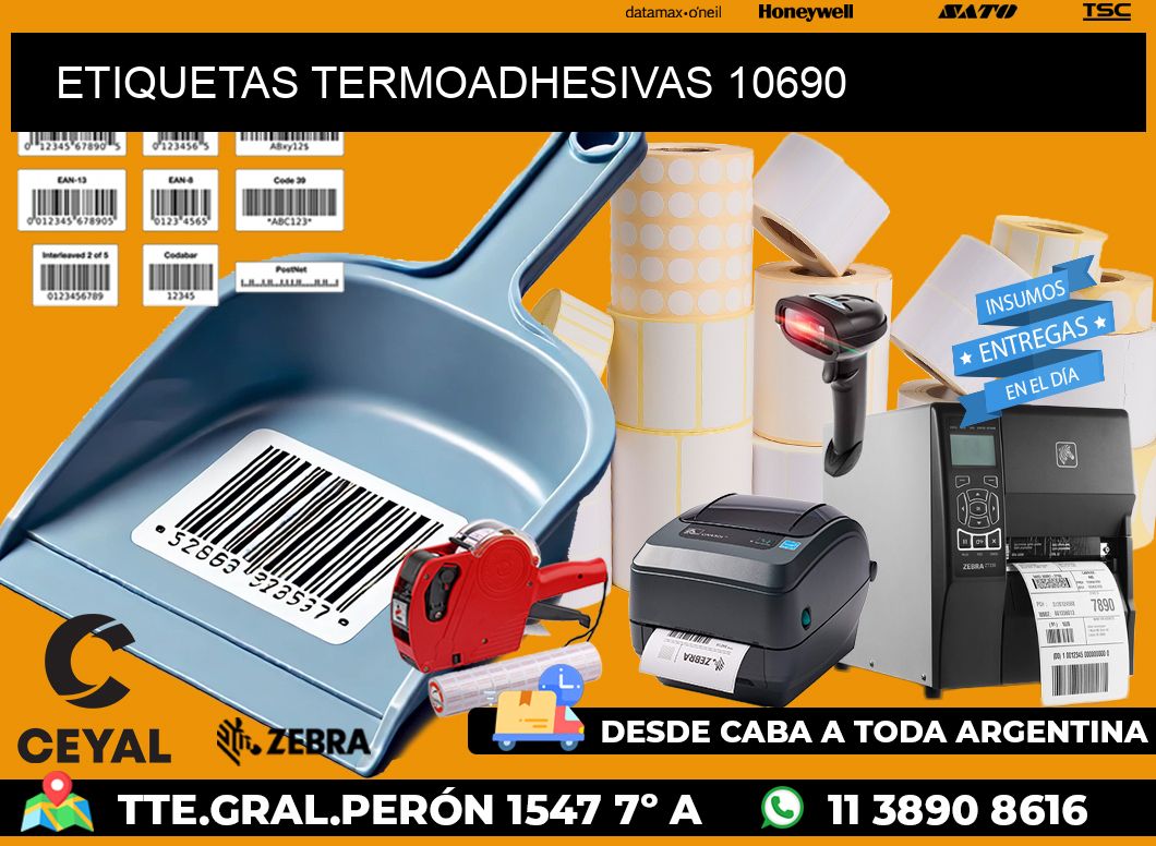ETIQUETAS TERMOADHESIVAS 10690