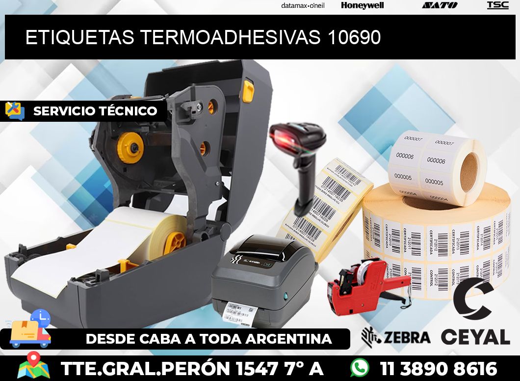 ETIQUETAS TERMOADHESIVAS 10690