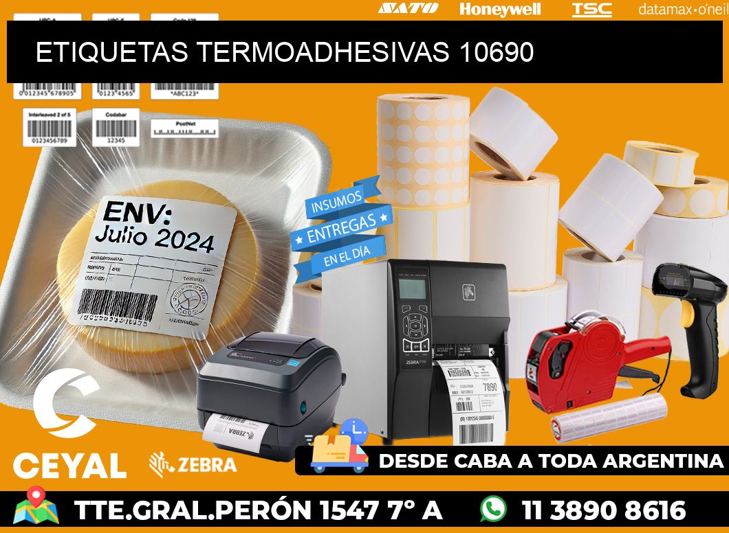 ETIQUETAS TERMOADHESIVAS 10690