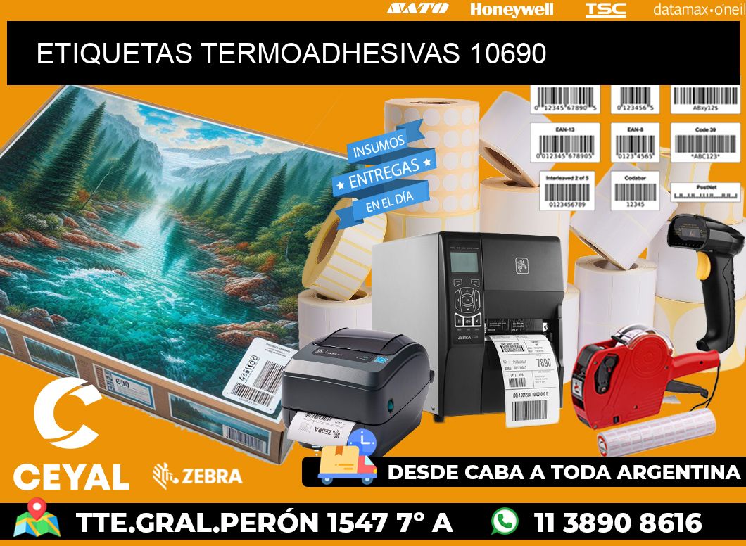 ETIQUETAS TERMOADHESIVAS 10690