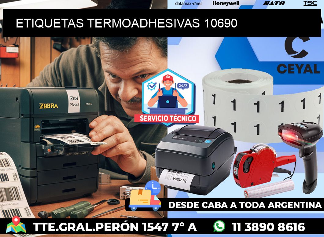 ETIQUETAS TERMOADHESIVAS 10690