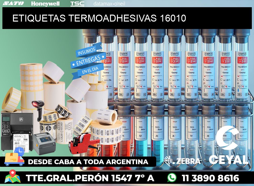 ETIQUETAS TERMOADHESIVAS 16010