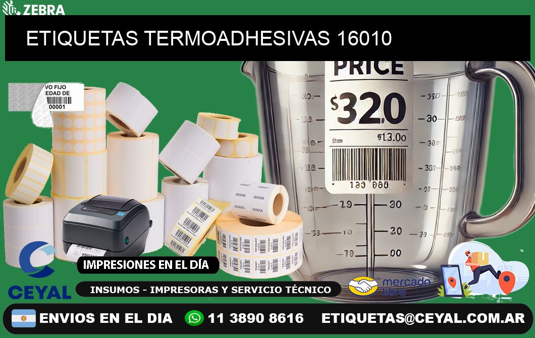 ETIQUETAS TERMOADHESIVAS 16010