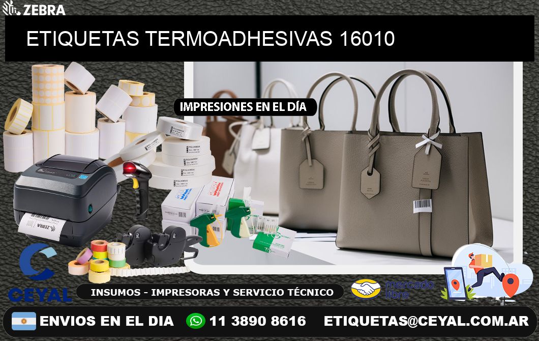 ETIQUETAS TERMOADHESIVAS 16010