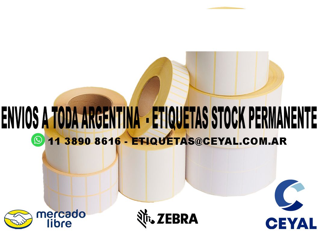 ETIQUETAS TROQUELADAS MERCADOLIBRE 25 x 68