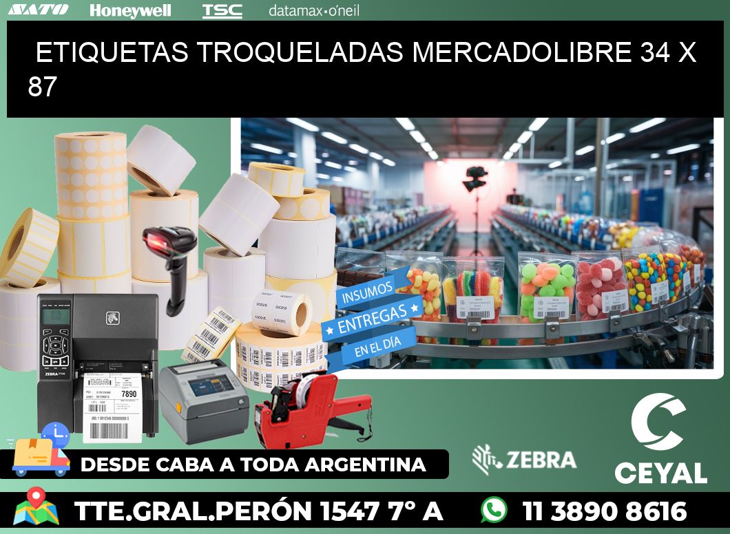 ETIQUETAS TROQUELADAS MERCADOLIBRE 34 x 87