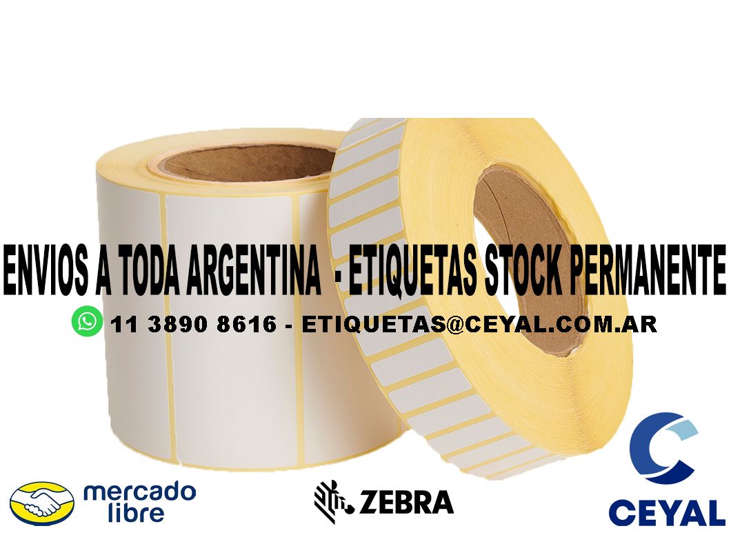 ETIQUETAS TROQUELADAS MERCADOLIBRE 88 x 38