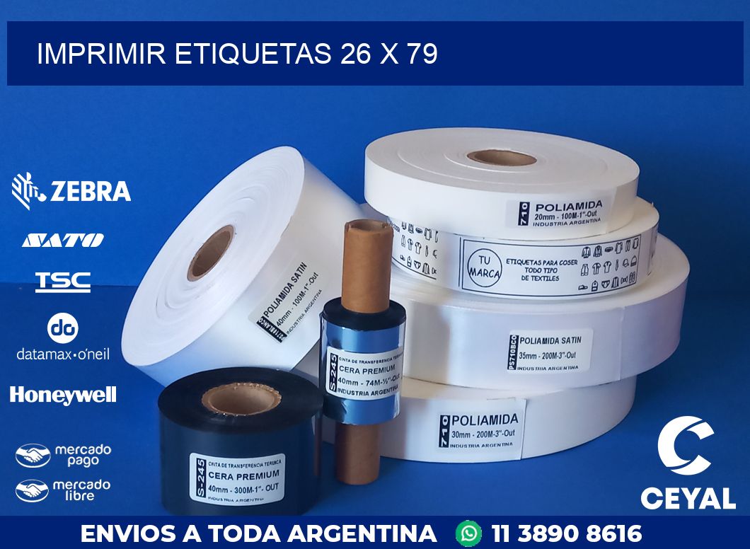 IMPRIMIR ETIQUETAS 26 x 79