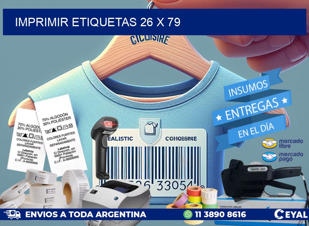 IMPRIMIR ETIQUETAS 26 x 79