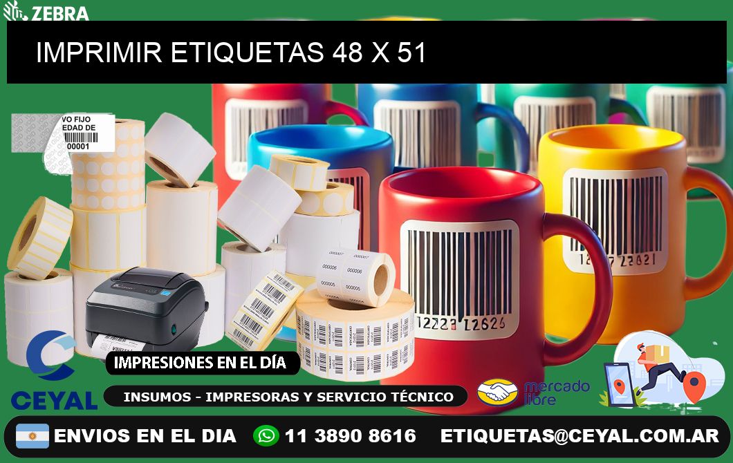 IMPRIMIR ETIQUETAS 48 x 51