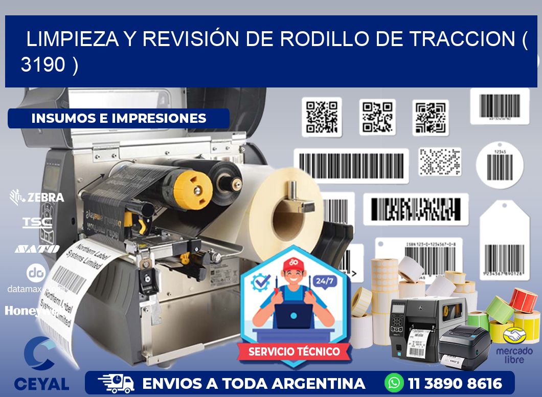 LIMPIEZA Y REVISIÓN DE RODILLO DE TRACCION ( 3190 )