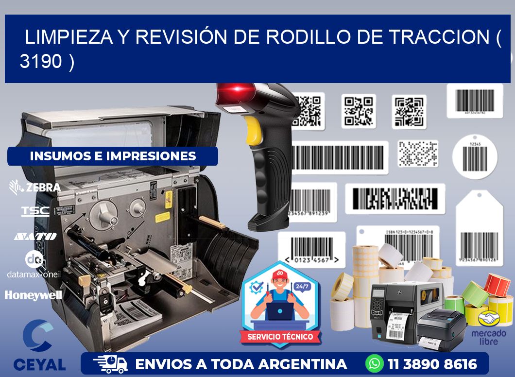 LIMPIEZA Y REVISIÓN DE RODILLO DE TRACCION ( 3190 )