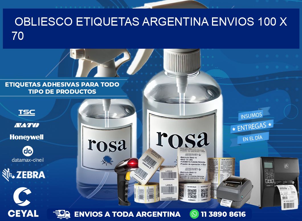 OBLIESCO ETIQUETAS ARGENTINA ENVIOS 100 x 70