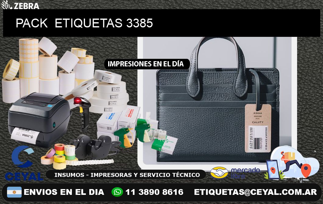 PACK ETIQUETAS 3385