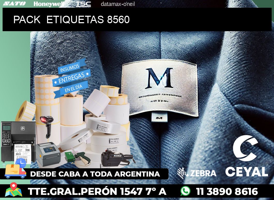 PACK ETIQUETAS 8560