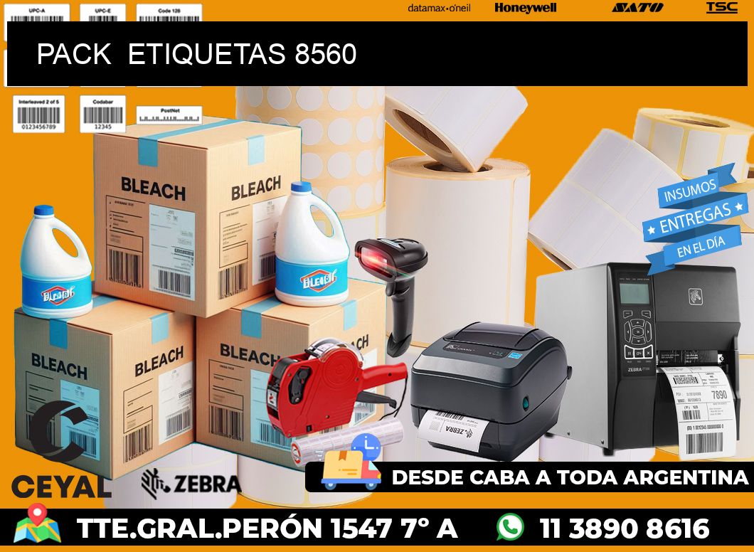PACK ETIQUETAS 8560