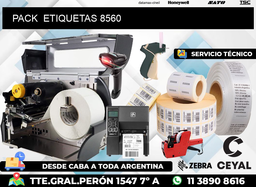 PACK ETIQUETAS 8560