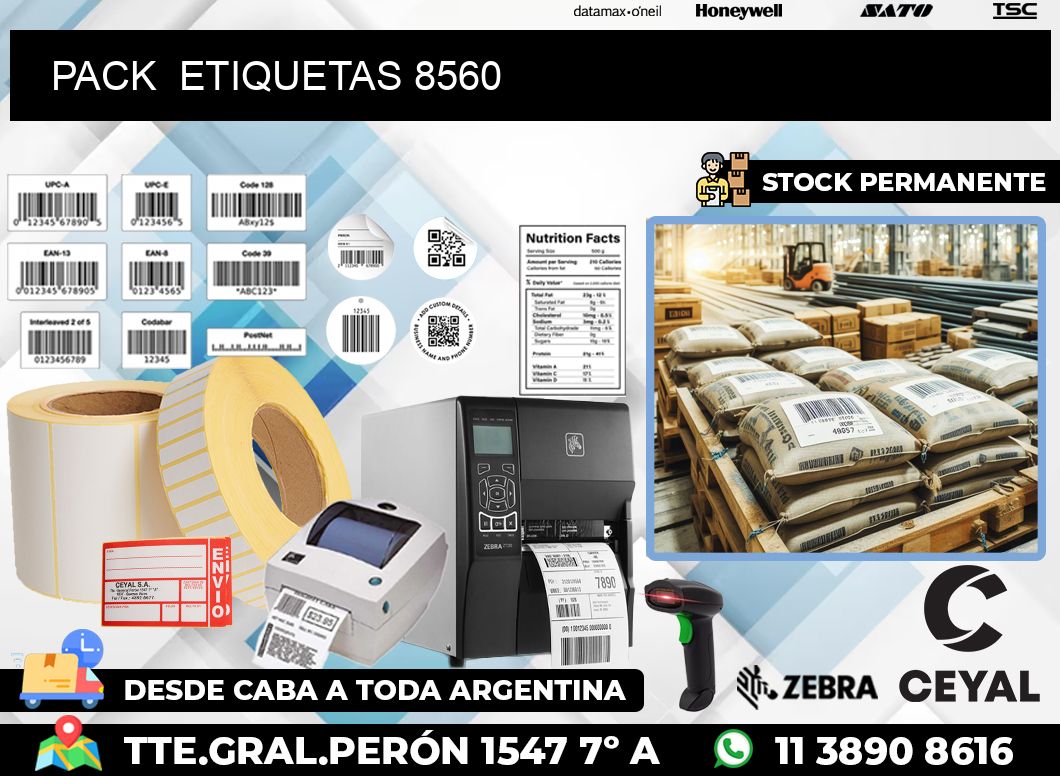 PACK ETIQUETAS 8560