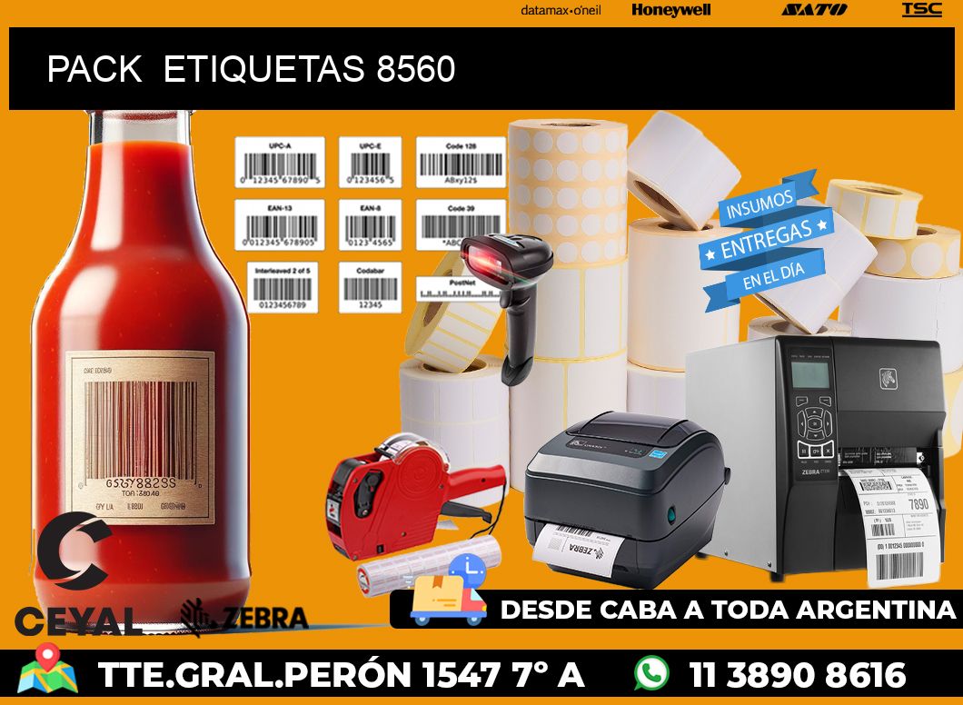 PACK ETIQUETAS 8560