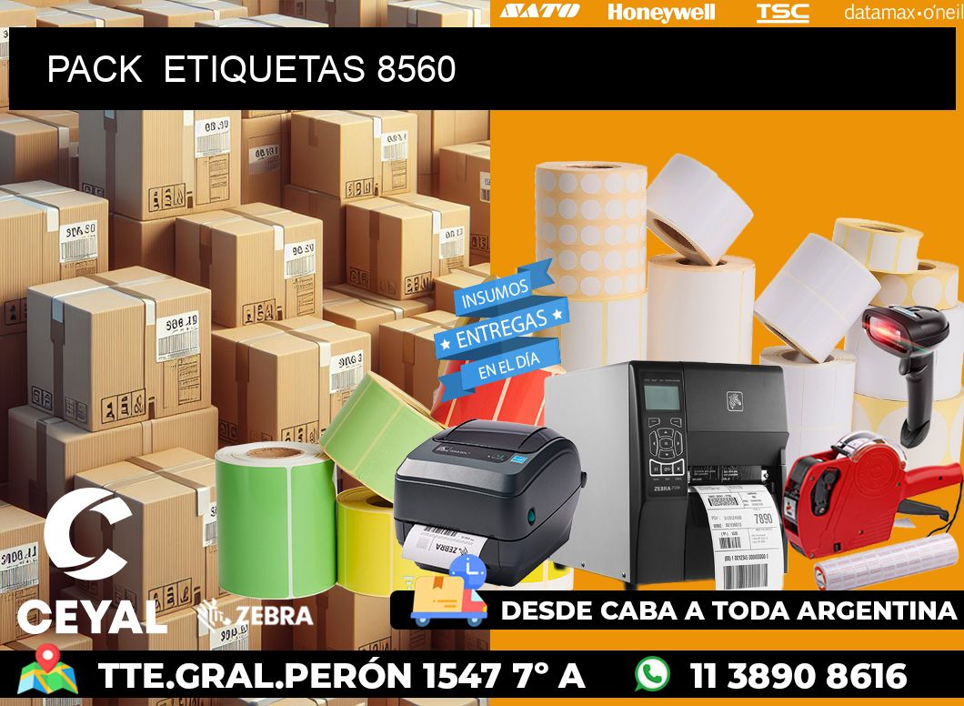 PACK ETIQUETAS 8560