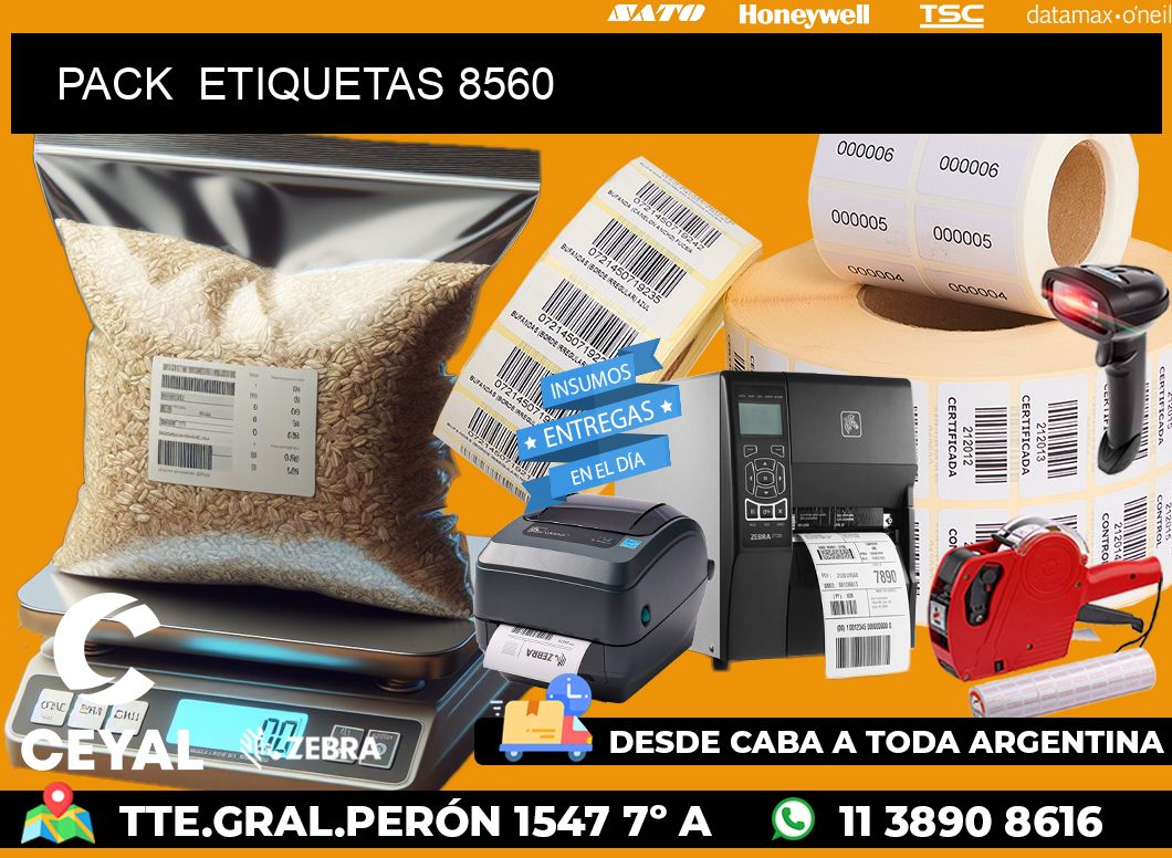 PACK ETIQUETAS 8560