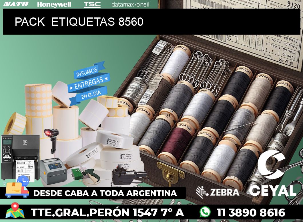 PACK ETIQUETAS 8560
