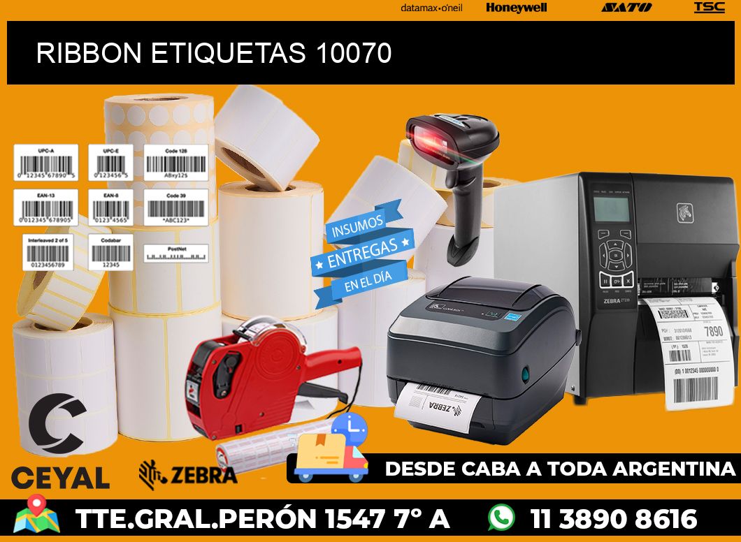 RIBBON ETIQUETAS 10070