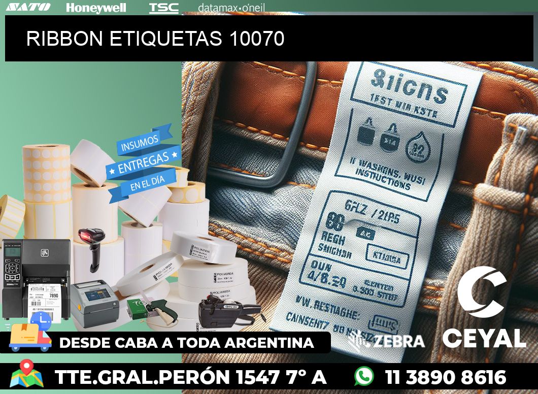 RIBBON ETIQUETAS 10070