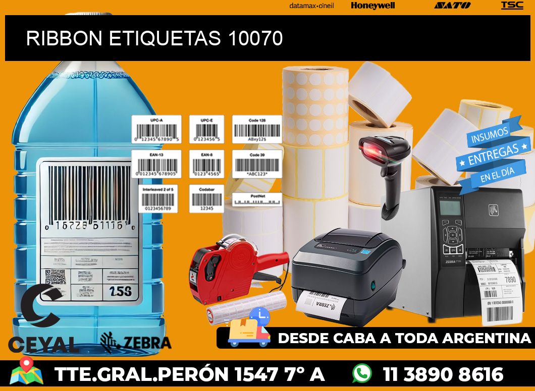 RIBBON ETIQUETAS 10070