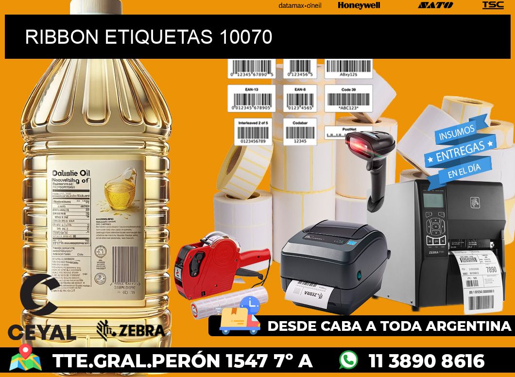RIBBON ETIQUETAS 10070