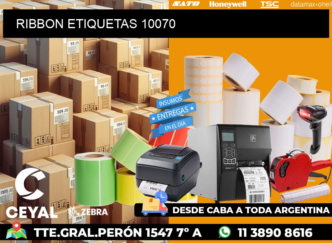 RIBBON ETIQUETAS 10070